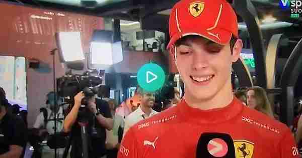 Ollie Bearman: "I got a message from one of my hero, Sebastian Vettel, which was really really nice, before the race"