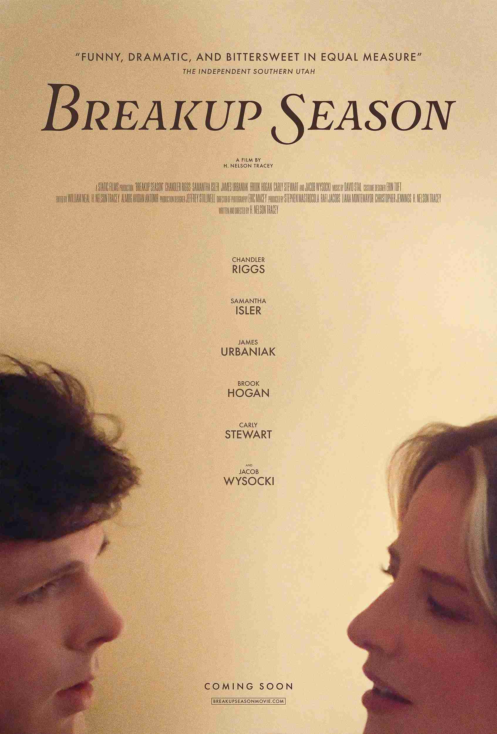 Official Poster for "Breakup Season" indie starring Chandler Riggs and Samantha Isler